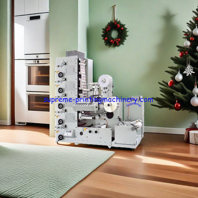 CUSTOMIZED WITH MAX. PRINTING WIDTH 310MM AUTOMATIC SELF ADHESIVE THERMAL PAPER LABEL FLEXO PRINTING MACHINE 60M/MIN