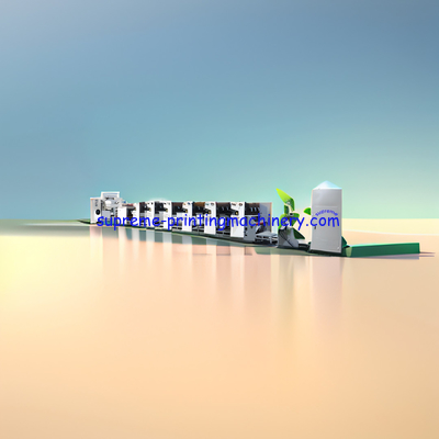 PAPER, PLASTIC FILM AND ALUMINUM FOIL FLEXOGRAPHIC HIGH-SPEED LABEL PRINTING MACHINE WITH EXCELLENT PRINTING QUALITY
