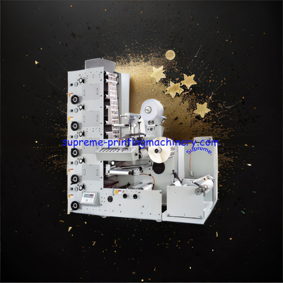SINGLE STATION ROTARY DIE CUTTING FLEXO PRINTING MACHINE IMPORTED VARIABLE FREQUENCY STEPLESS SPEED REGULATION 380V 50HZ
