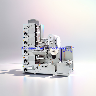 RY3201L LABEL (LOGO) FLEXO PRINTING MACHINE STANDARD: WITH 1 DIE CUTTING+LAMINATING STATION TURN BAR SLITTING STATION