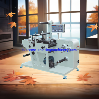 EFFICIENT LABEL DIE-CUTTING, ROTARY DIE-CUTTING, AND 150M/MIN SMALL FOOTPRINT MACHINE FOR CUTTING PLAIN LABELS, BARCODE