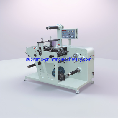 MQ-350Y ROTARY BLANK LABEL DIE CUTING MACHINE WITH SLITTER WITH ONE SET MAGNETIC CYLINDER AND MAGNETIC DIE TURRET TYPE
