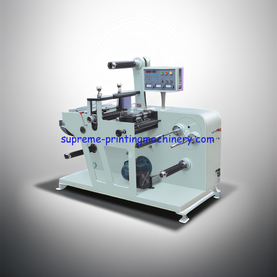 TABLETOP DIE-CUTTING MACHINE FOR MAX. WEB WIDTH 320MM AND MAX. UNWINDER DIAMETER 500MM PLAIN BARCODE LABEL DIE CUTTING