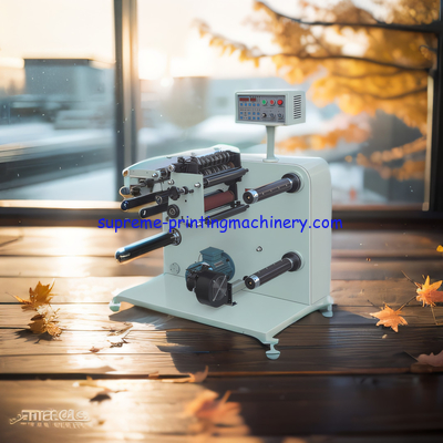 MAX REWINDING DIAMETER 500MM HIGH SPEED LABEL SLITTING MACHINE WITH VOLTAGE 380V/220V 120M/MIN WITH TURRET OPTIONAL