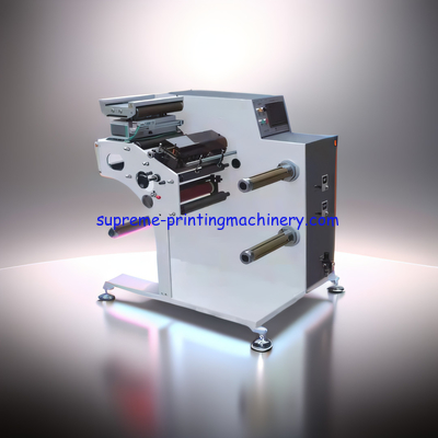 380V/220V ADHESIVE LABEL PAPER PROCESS MACHINERY WITH 600MM UNWINDING MAX DIAMETER TAPER TENSION SYSTEM SLITTING MACHINE