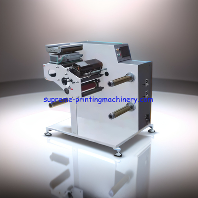 380V/220V ADHESIVE LABEL PAPER PROCESS MACHINERY WITH 600MM UNWINDING MAX DIAMETER TAPER TENSION SYSTEM SLITTING MACHINE