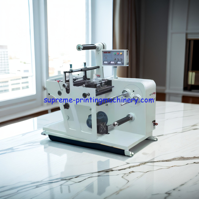 EFFICIENT ADHESIVE LABEL PAPER PROCESS MACHINERY MAX DIAMETER 500MM ROTARY BLANK LABEL DIE CUTING MACHINE WITH SLITTER