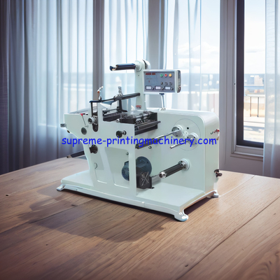 MQ-320-Y ROTARY BLANK LABEL DIE CUTING MACHINE WITH SLITTER SYNCHRONOUS MOTOR FOR WASTE REWINDING CONTROLLED