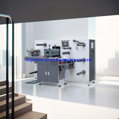 FULL ROTARY INTERMITTENT ROTARY DIE CUTTING MACHINE WITH MAX REWINDING DIAMETER 600MM SERVO MOTOR MOTION CONTROL SYSTEM
