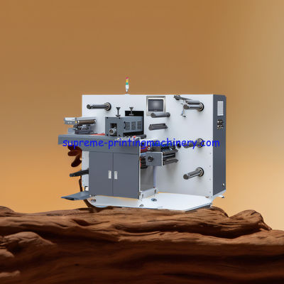 ADHESIVE LABEL PAPER PROCESS MACHINERY FOR PRECISE SLITTING - SLITTING SPEED 120M/MIN SEMI-ROTARY DIE CUTTING 120 SPEED