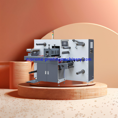 UNWINDING MAX DIAMETER 650MM - SEMI ROTARY LABEL AND SLITTING DIE CUTTING MACHINE PRE-PRINTED LABEL FREE CHANGE MAGNETIC