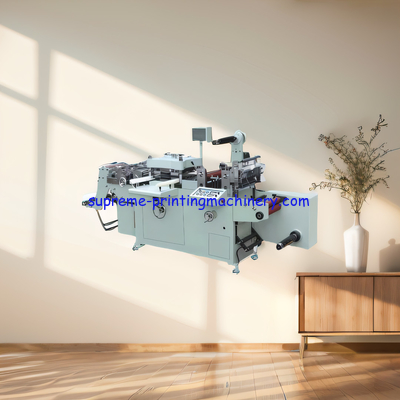 MQ-350Z DIE CUTTING MACHINE WITH THE HOT STAMPING VERTICAL SIDE STAMPING SNOW REWINDING FOR THE WASTE PHOTOELECTRIC EYE