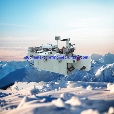 UNWINDING MAX DIAMETER 650MM DIE CUTTING SIZE 340MM*340MM ADHESIVE LABEL PAPER PROCESS MACHINERY FLATBED DIE CUTTING