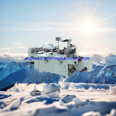 UNWINDING MAX DIAMETER 650MM DIE CUTTING SIZE 340MM*340MM ADHESIVE LABEL PAPER PROCESS MACHINERY FLATBED DIE CUTTING