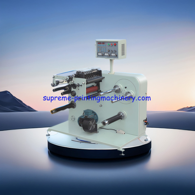 120m/Min Label Slitter Rewinder Narrow Paper Slitting Machine Min.Slitting Width 16mm turret rewind 1/1.5/40mm air shaft