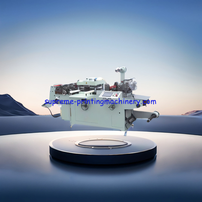 MQ-350A AUTOMATIC MEDIUM SPEED LABEL DIE CUTTING MACHINE ELECTRONIC LINE, ADHESIVE PRODUCT LINE PLATEN PRESSING STRUCT