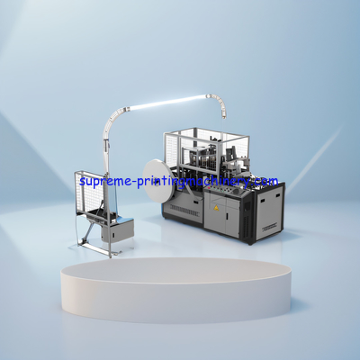 ZBJ-E OPEN CAM  Gear transmission Paper Cup Machine 90-110pcs/min single double coated pe paper ultrasonic touch screen