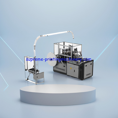 ZBJ-E OPEN CAM  Gear transmission Paper Cup Machine 90-110pcs/min single double coated pe paper ultrasonic touch screen