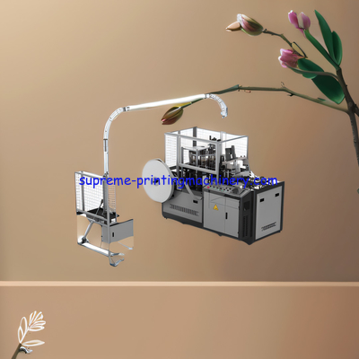 ZBJ-E OPEN CAM  Gear transmission Paper Cup Machine 90-110pcs/min single double coated pe paper ultrasonic touch screen