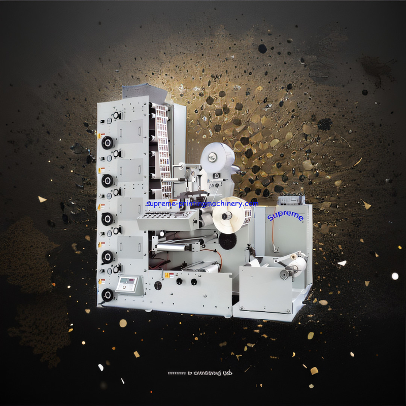SINGLE STATION ROTARY DIE CUTTING FLEXO PRINTING MACHINE IMPORTED VARIABLE FREQUENCY STEPLESS SPEED REGULATION 380V 50HZ