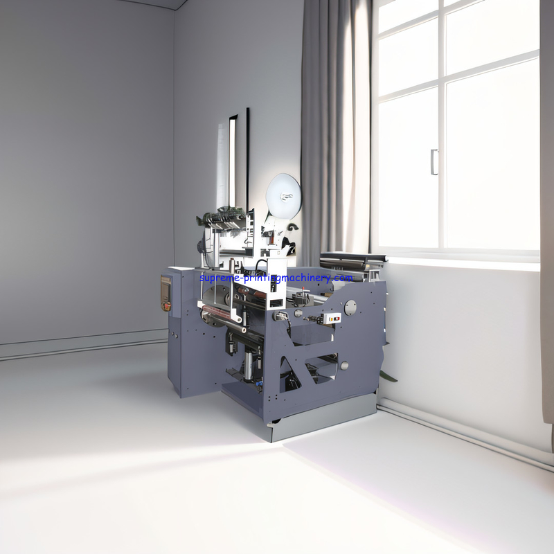 EFFICIENT CUSTOMIZED COLOR PRODUCTION TURRET WINDING TURRET SLITTER REWINDER, NON-STOP ACTION WEB UNWIND AND REWIND