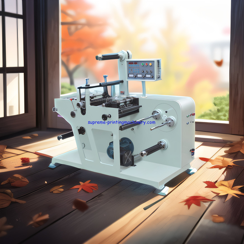 EFFICIENT LABEL DIE-CUTTING, ROTARY DIE-CUTTING, AND 150M/MIN SMALL FOOTPRINT MACHINE FOR CUTTING PLAIN LABELS, BARCODE