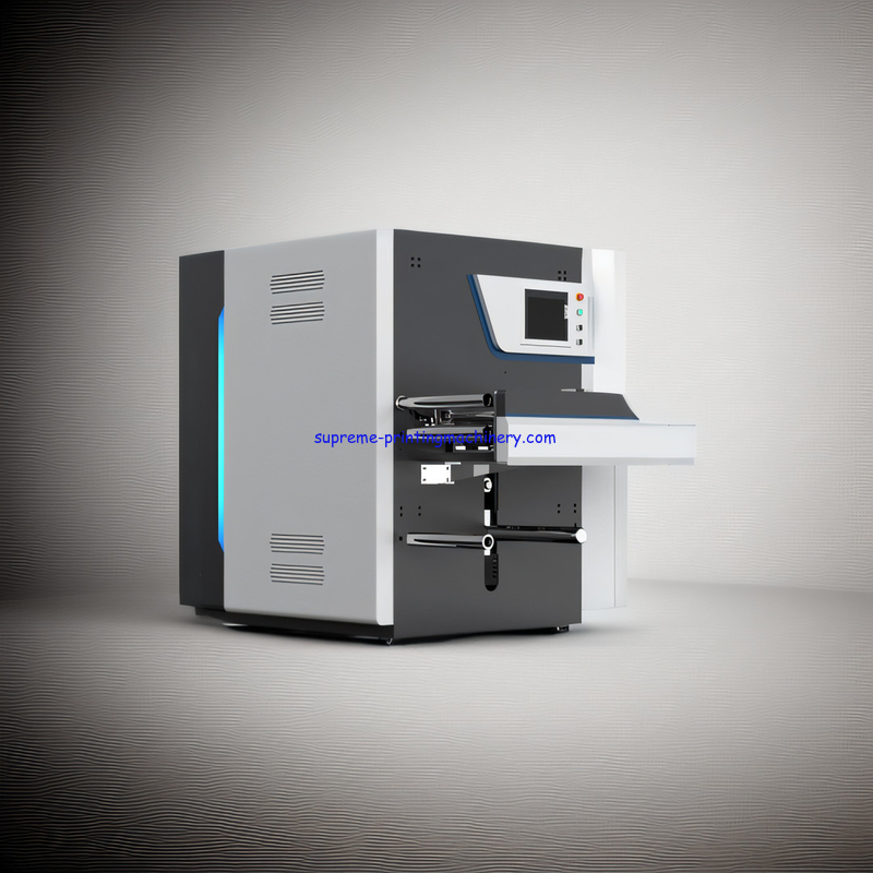 MAX. WEB WIDTH 370MM NON-STOP UNWINDING TECHNOLOGY WITH 1 YEAR AUTOMATIC NON-STOP UNWINDING & REWINDING MACHINE LABEL