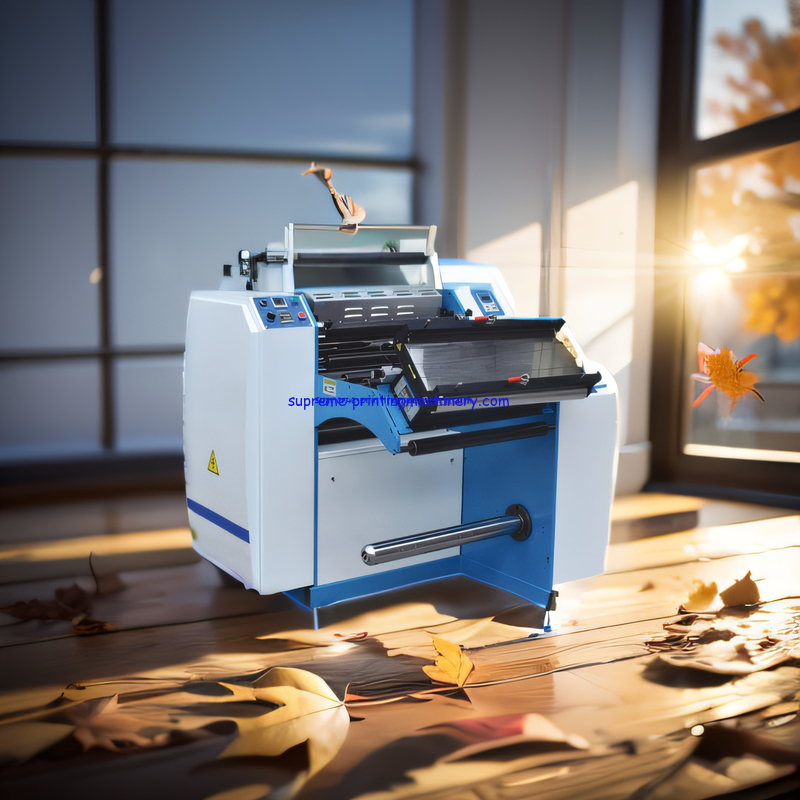 SUIT FOR PAPER THICKNESS 105-500GSM ROLL TO ROLL PRE COATING FILM LAMINATING MACHINE COMPACT STRUCTURE SAVE LOT MATERIAL