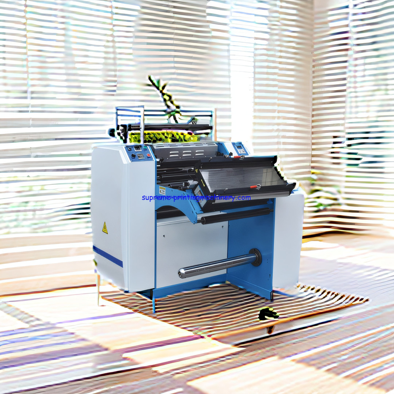 MAX PAPER DIAMETER 600MM ADHESIVE LABEL PAPER PROCESS MACHINERY AUTOMATIC WEB GUIDE PRE-COATING FILM LAMINATION MACHINE