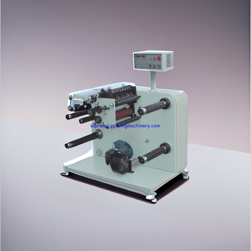 380V/220V ADHESIVE LABEL PAPER PROCESS MACHINERY 500MM UNWINDING MAX DIAMETER NARROW PAPER SLITTING AND REWIND MACHINE
