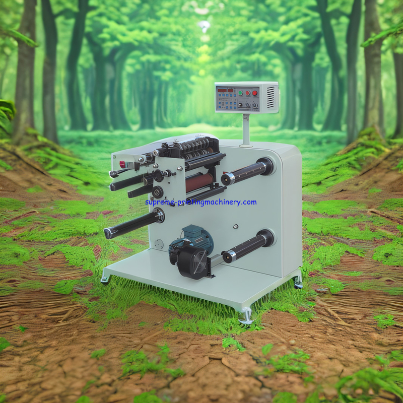 MINI SLIT WIDTH 16MM FQ-320/450 HIGH SPEED LABEL SLITTER MACHINE NARROW SCOPE PAPER TURRET REWIND MINI ROLLS CE EUROPEAN