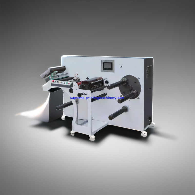 0.8mpa Adhesive Label Paper Process Machinery with 350mm Max Material Feeding Width High Speed Label Slitter Machine