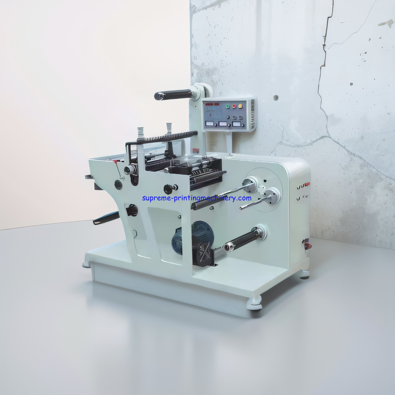 EFFICIENT ADHESIVE LABEL PAPER PROCESS MACHINERY - MAX MATERIAL FEEDING WIDTH 320MM ROTARY BLANK LABEL DIE CUTTING SLIT