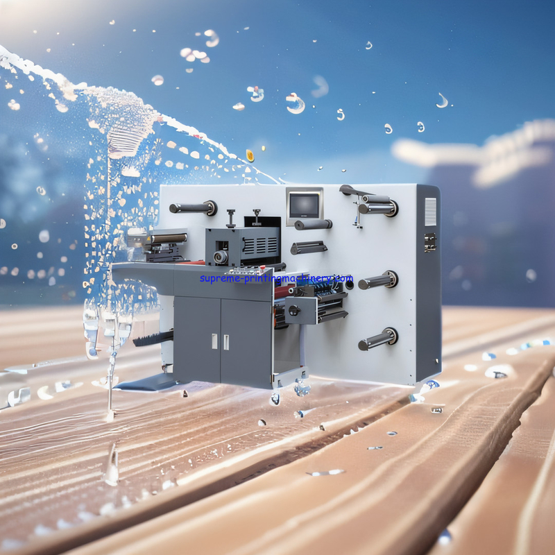 EFFICIENT AND COST-EFFECTIVE SEMI-ROTARY DIE CUTTING AND SLITTING MACHINE PRE-PRINTED LABELS 60M/MIN (INTERMITTENT)SPEED