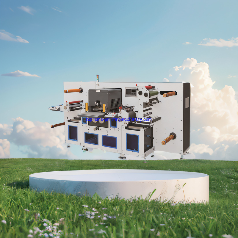 High EFFICIENT VOLTAGE 380V HIGH-SPEED PRECISION DIE CUTTING WITH MQ350G COMPUTER SERVO SYSTEM DIE CUTTER MACHINE labels