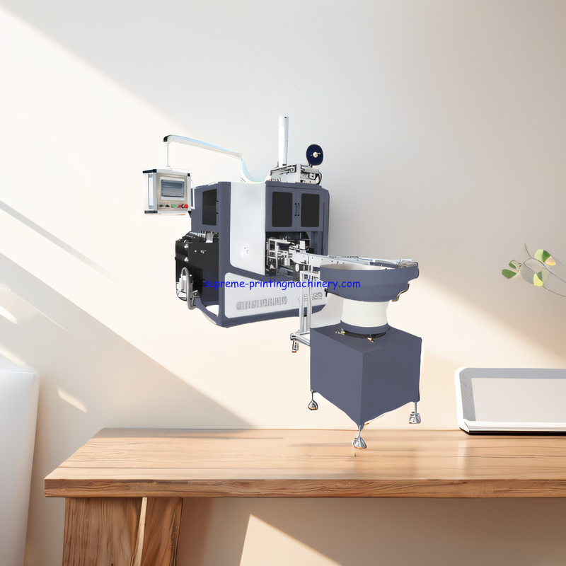 VOLTAGE 220V/380V ADHESIVE LABEL PAPER PROCESS MACHINERY AUTO LABELING AND SLITTING TURRET AUTO REWINDING MACHINE 30MM