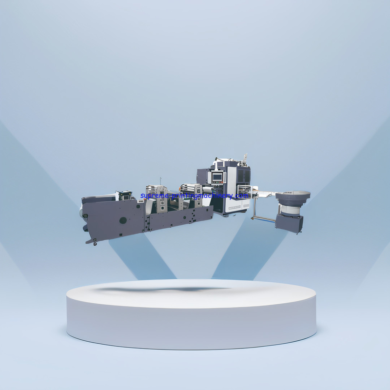 Double Station rotary die cutting and slitting machine logistics label thermal paper sticker dotted