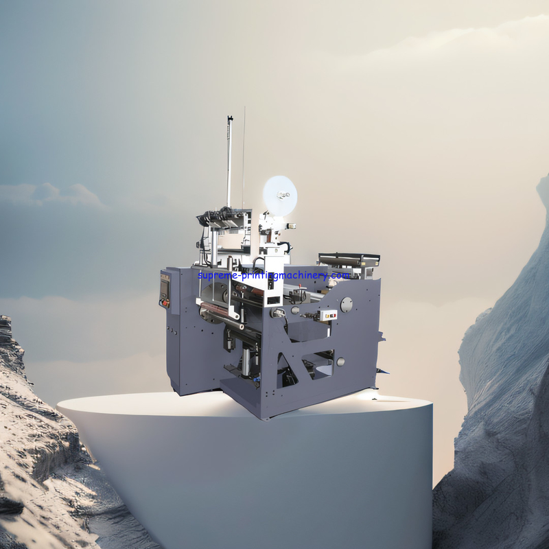 Environment-friendly Glueless Full Auto Non Stop Turret Rewinder for Self-adhensive Label